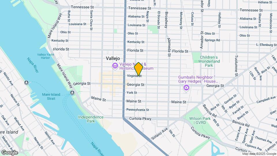611 Virginia St Map and Location Details
