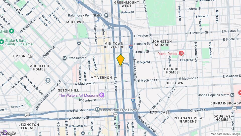 920 N Calvert St Map and Location Details