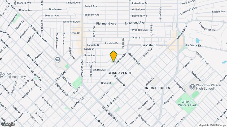5633 Live Oak St Map and Location Details