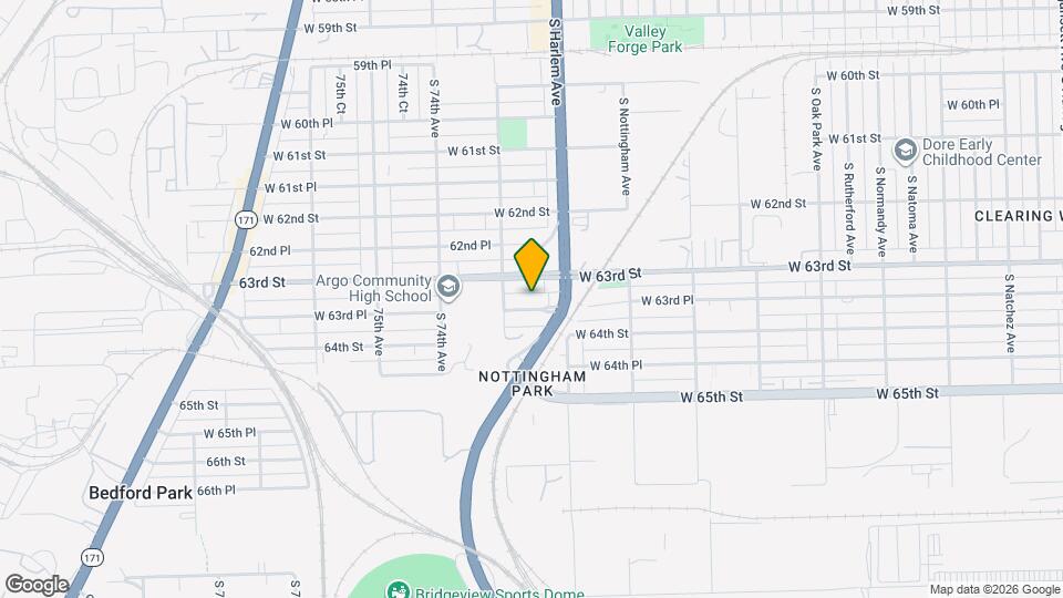 7226 W 63rd Pl Map and Location Details