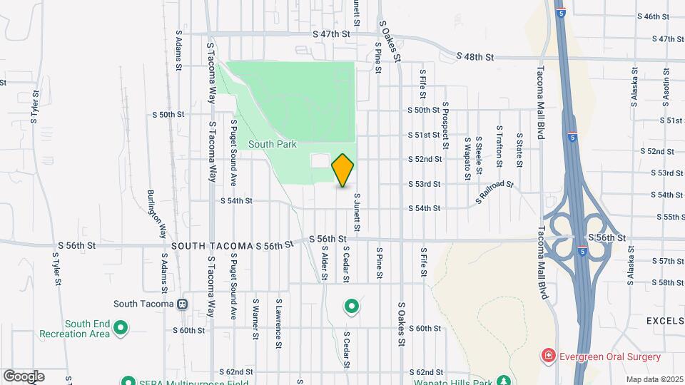 5307 S Cedar St Map and Location Details