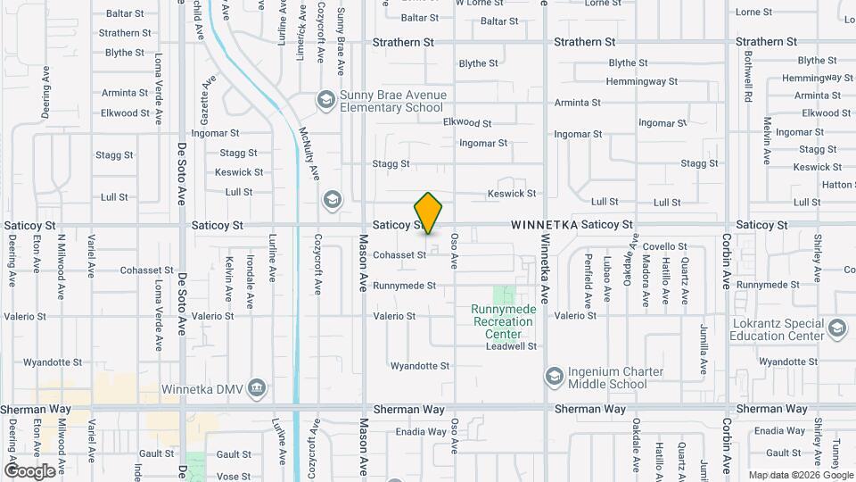 20334 Saticoy St Map and Location Details