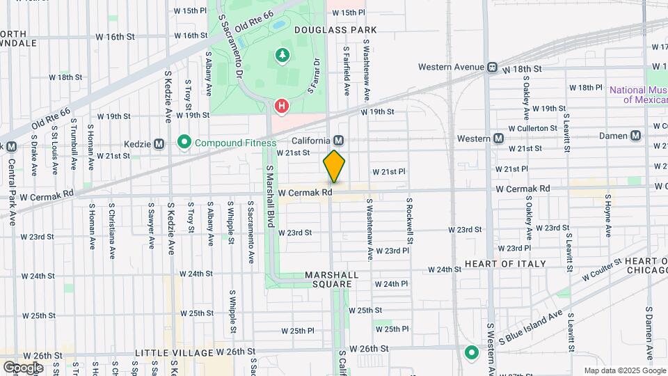 2754 W Cermak Ave. Map and Location Details
