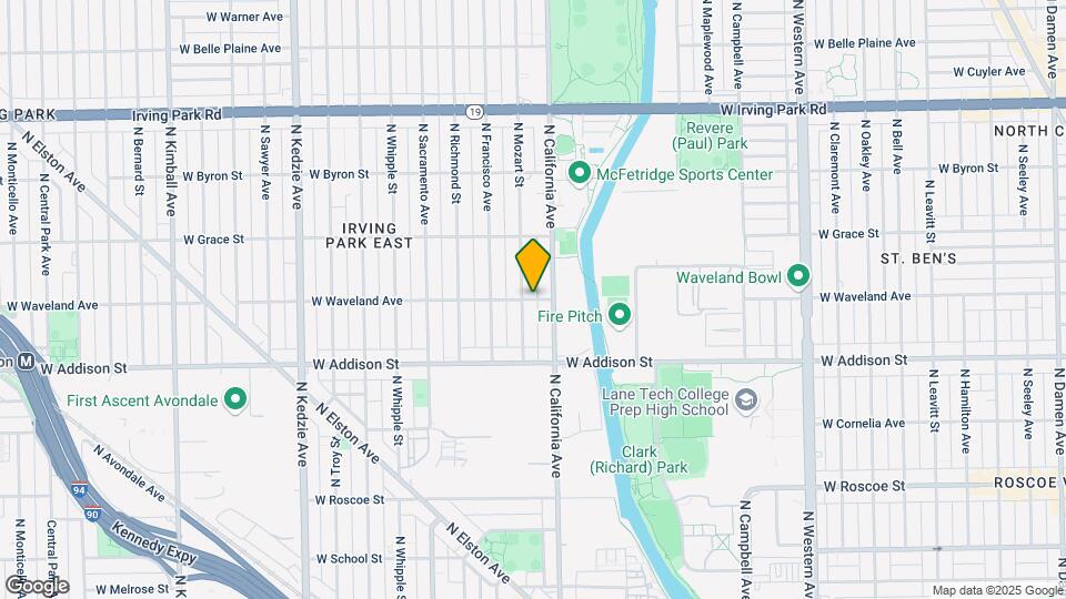 2815 W Waveland Ave Map and Location Details