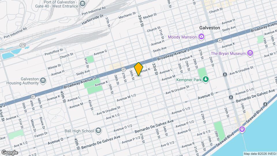 3510 Avenue L Map and Location Details