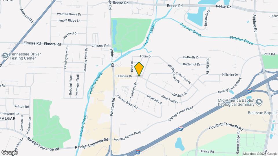 6931 Hillshire Dr Mapa y Detalles de la Ubicación