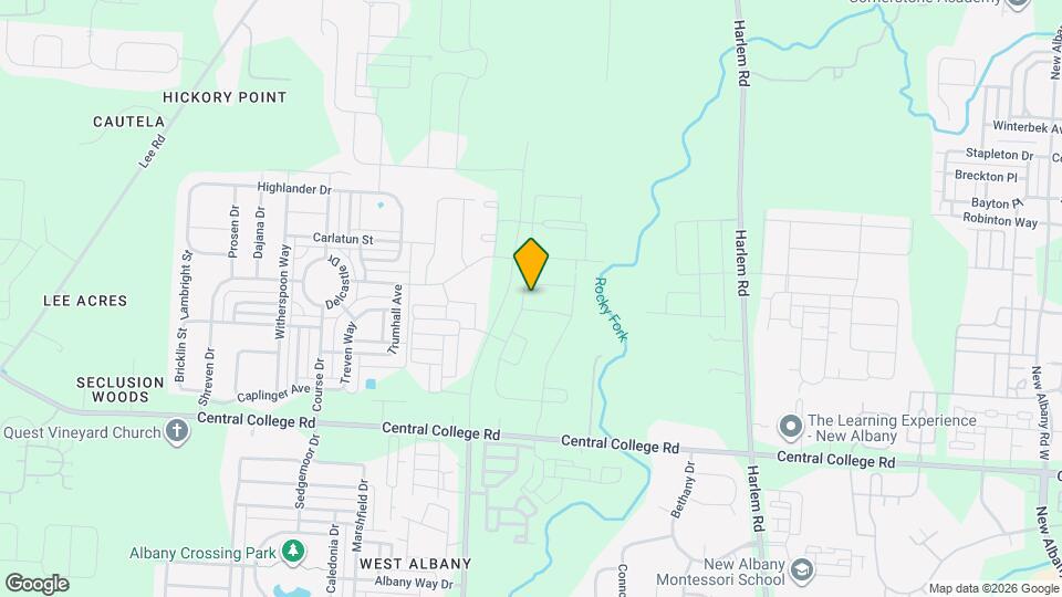 Crossings At Rocky Fork Mapa y Detalles de la Ubicación