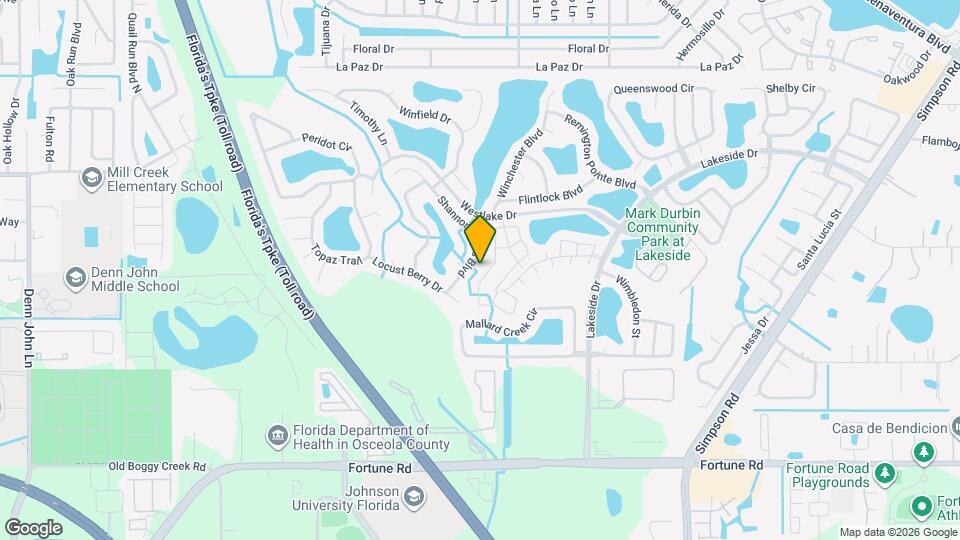 Cypress Lake Town Homes Map and Location Details