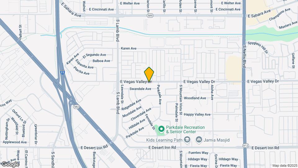 4393 E Vegas Valley Dr Map and Location Details