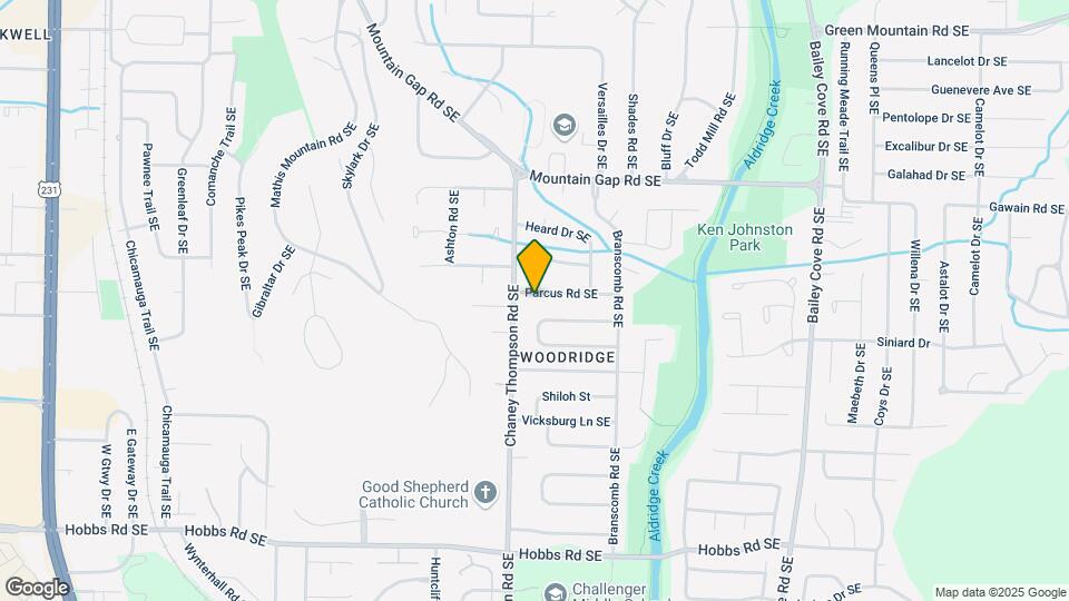 1004 Parcus Rd SE Map and Location Details