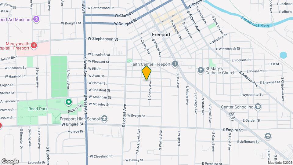 414 W Homer St Map and Location Details