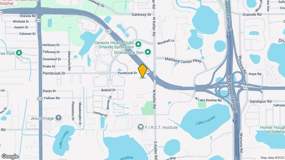 Furnished Studio - Orlando Map and Location Details