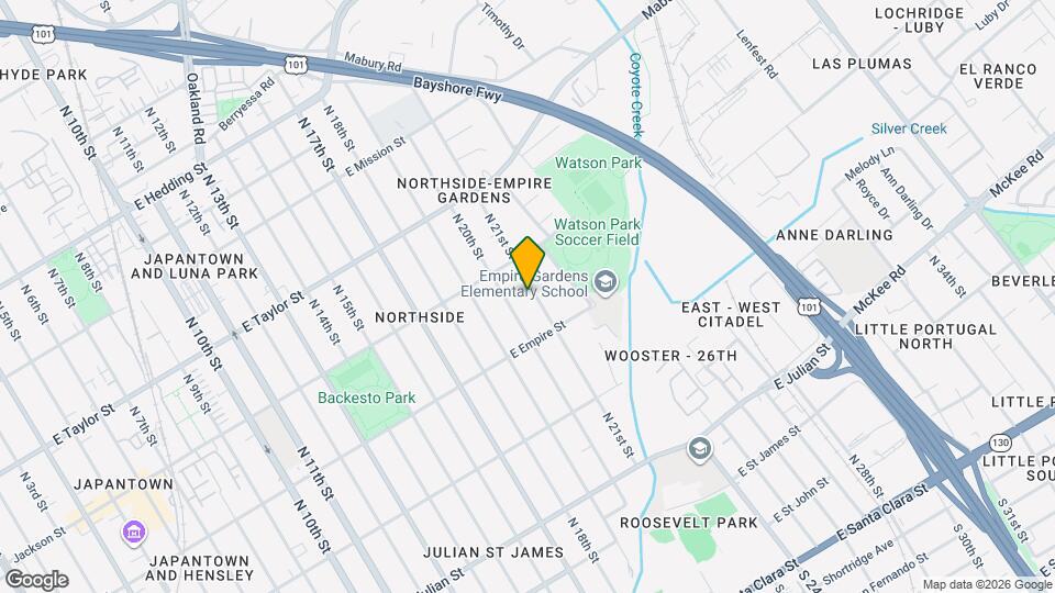 549 N 21st St Map and Location Details