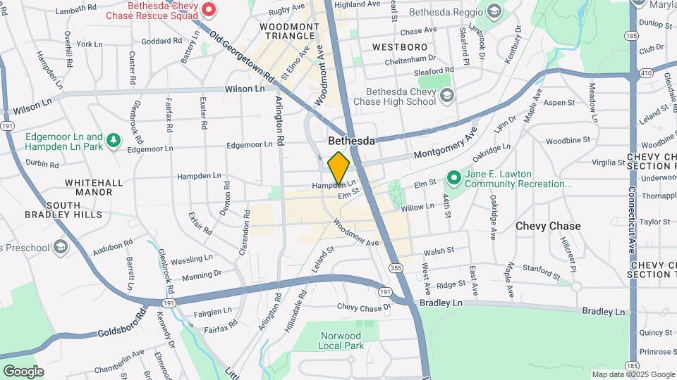 4814 Hampden Ln Map and Location Details