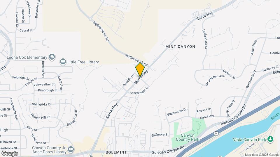 17900 Sierra Hwy Map and Location Details