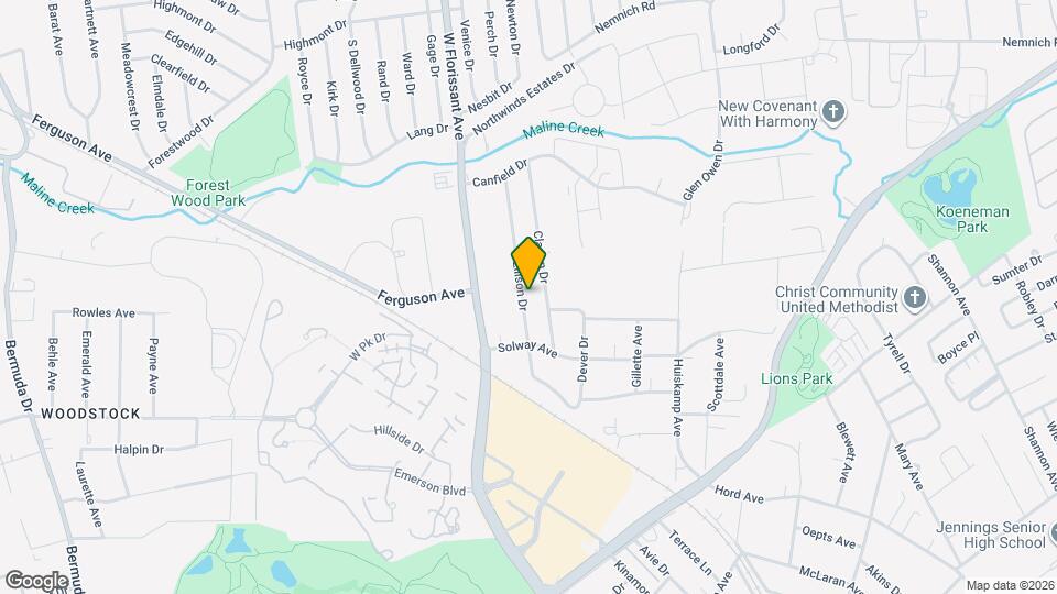 9100 Ellison Dr Mapa y Detalles de la Ubicación