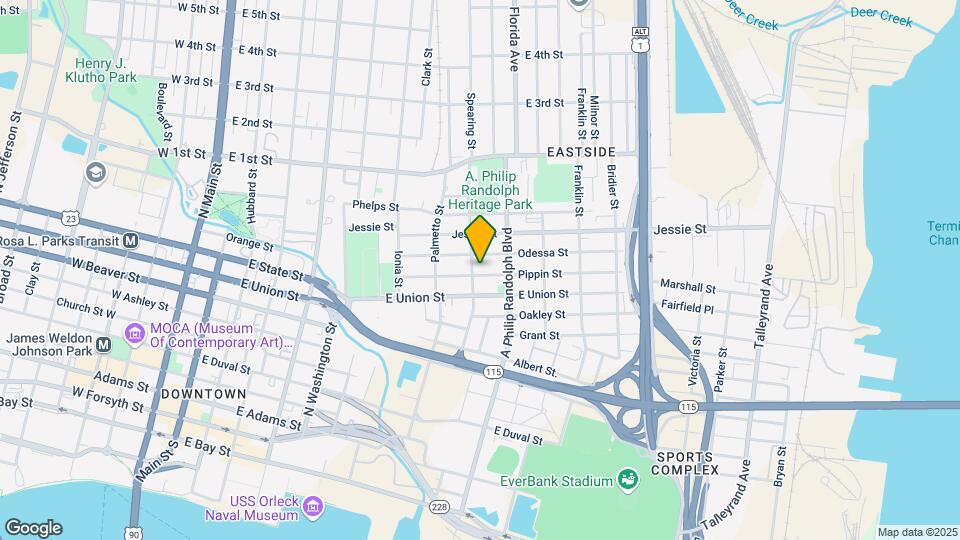 713 Pippin St Map and Location Details