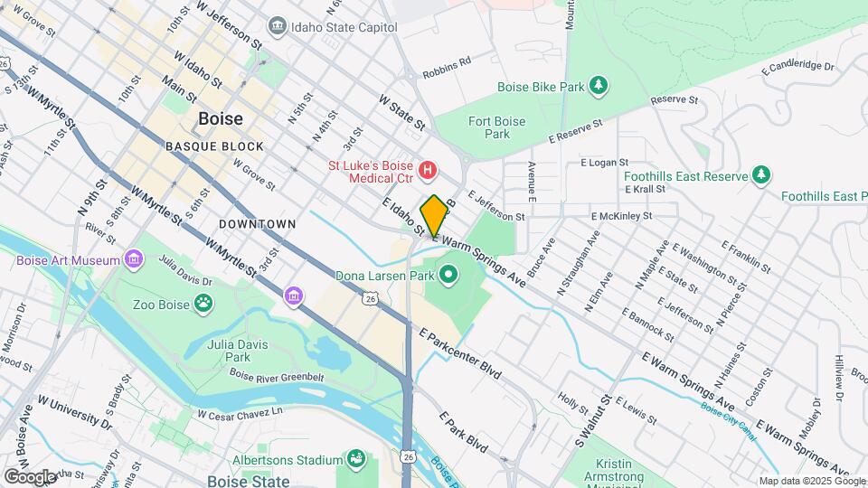 235 E Warm Springs Ave Mapa y Detalles de la Ubicación