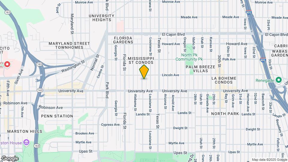 3965 Mississippi St Map and Location Details