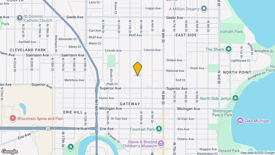 1540 N 10th St Map and Location Details