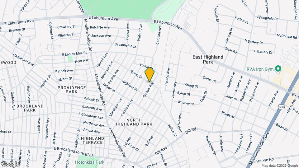 3524 Enslow Ave Map and Location Details