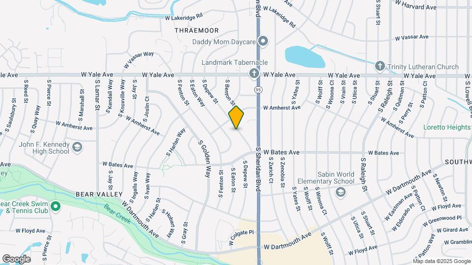 2829 S Depew St Map and Location Details