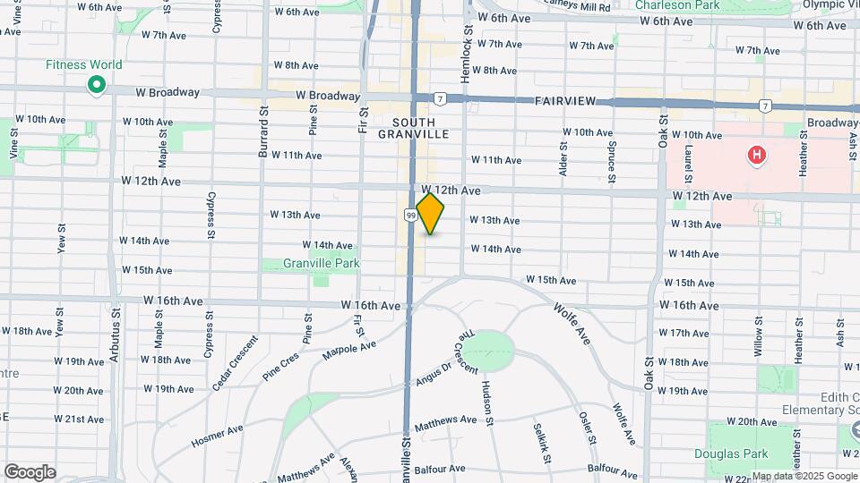 1465 W 14th Ave Map and Location Details