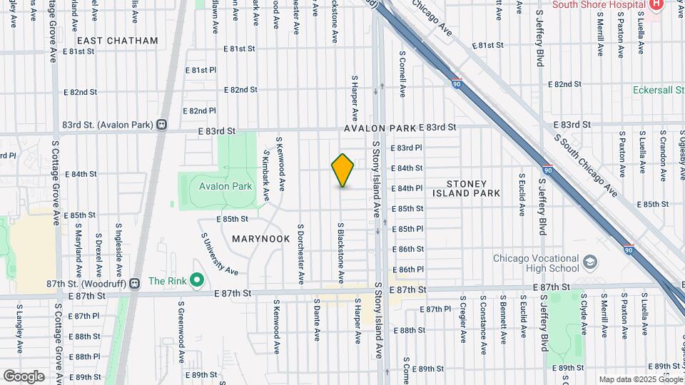 8439 S Blackstone Ave Mapa y Detalles de la Ubicación