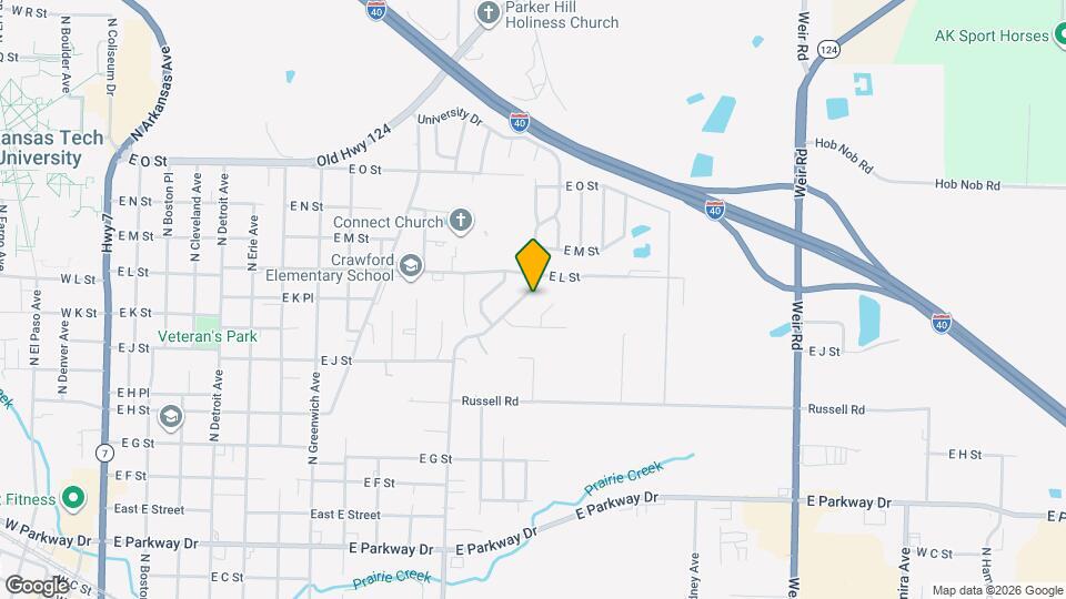 1116 University Dr Map and Location Details