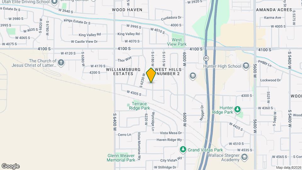 4256 S 6180 W Map and Location Details