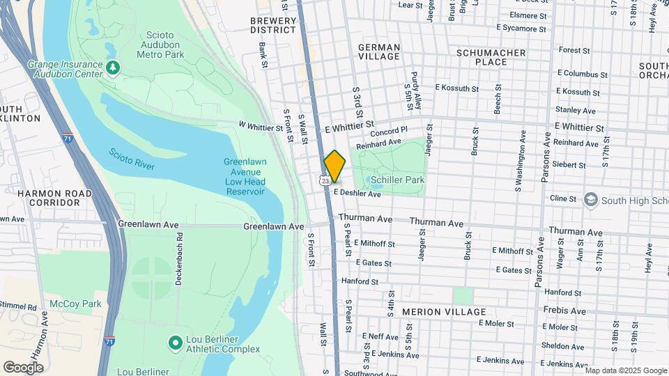 10-20 E Deshler Ave Mapa y Detalles de la Ubicación