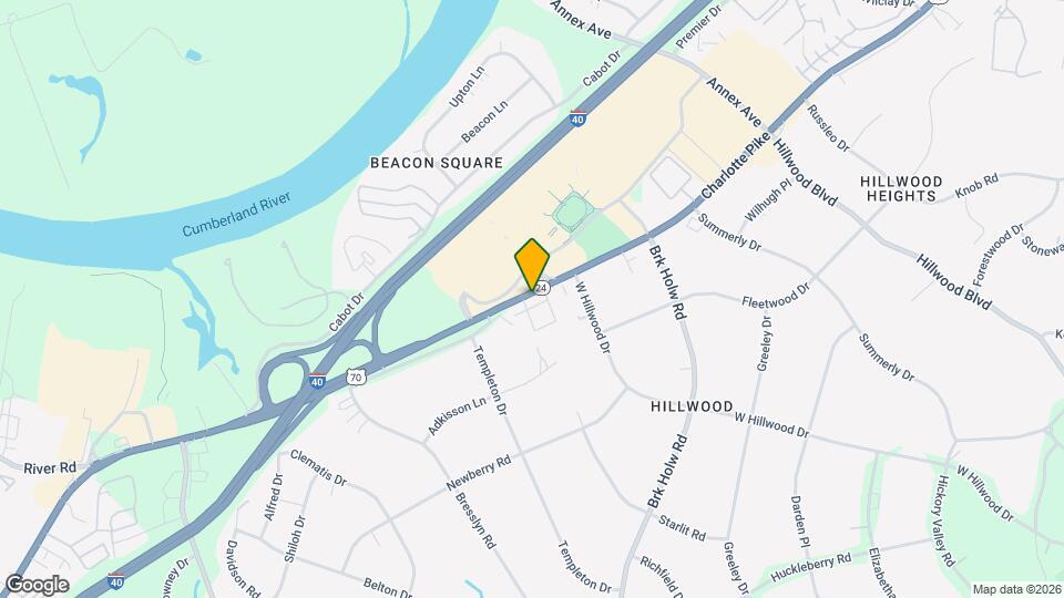 6813 Charlotte Pike Mapa y Detalles de la Ubicación