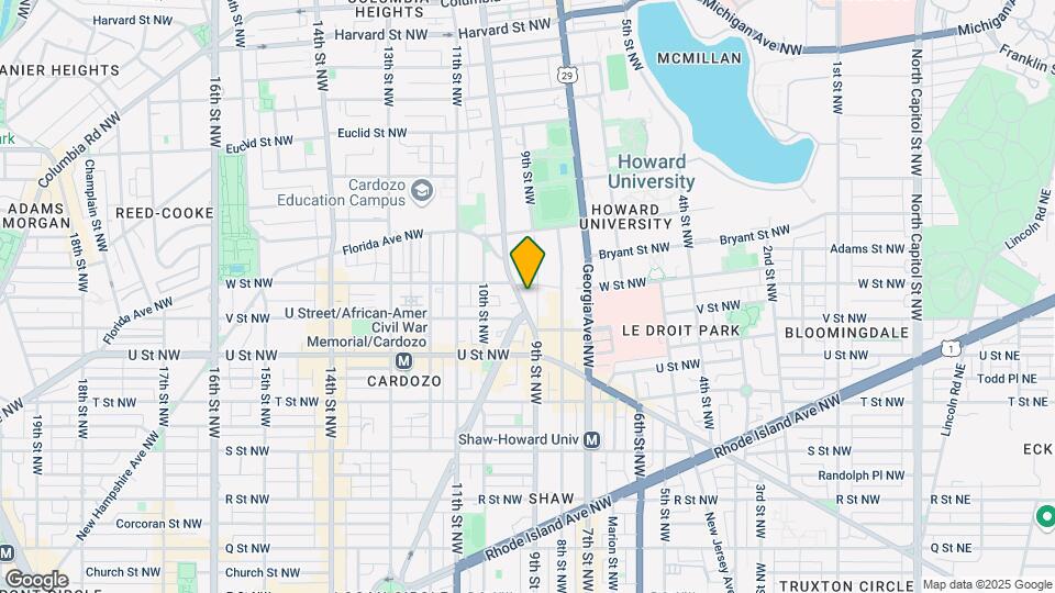 929 Florida Ave NW, Unit 2004 Map and Location Details