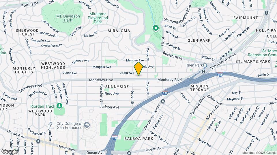 370 Monterey Blvd Mapa y Detalles de la Ubicación