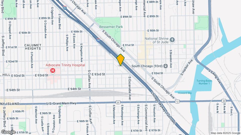 9232 S Anthony Ave Map and Location Details