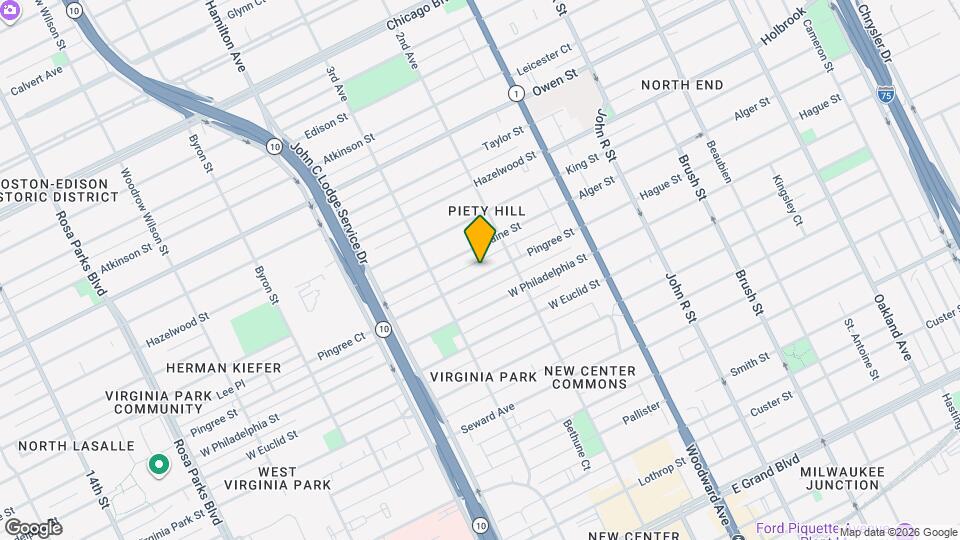 668 Pingree St Map and Location Details