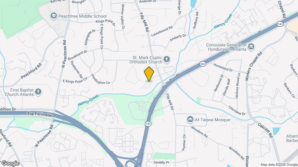 4430 Tilly Mill Rd Map and Location Details