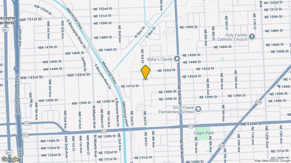 14135 NE 3rd Ct Map and Location Details