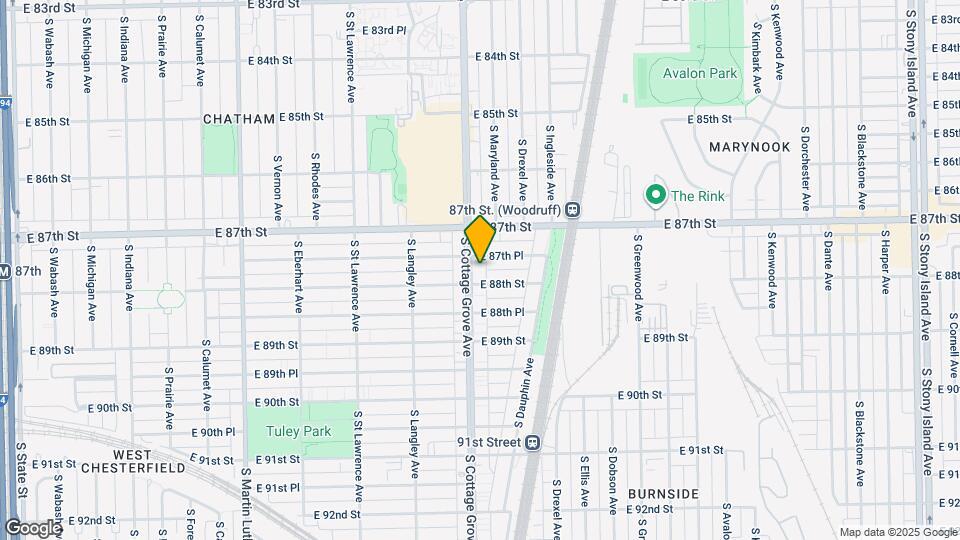 8745 S Cottage Grove Ave Map and Location Details
