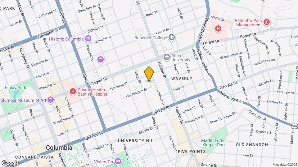 1413 Cherokee St Map and Location Details