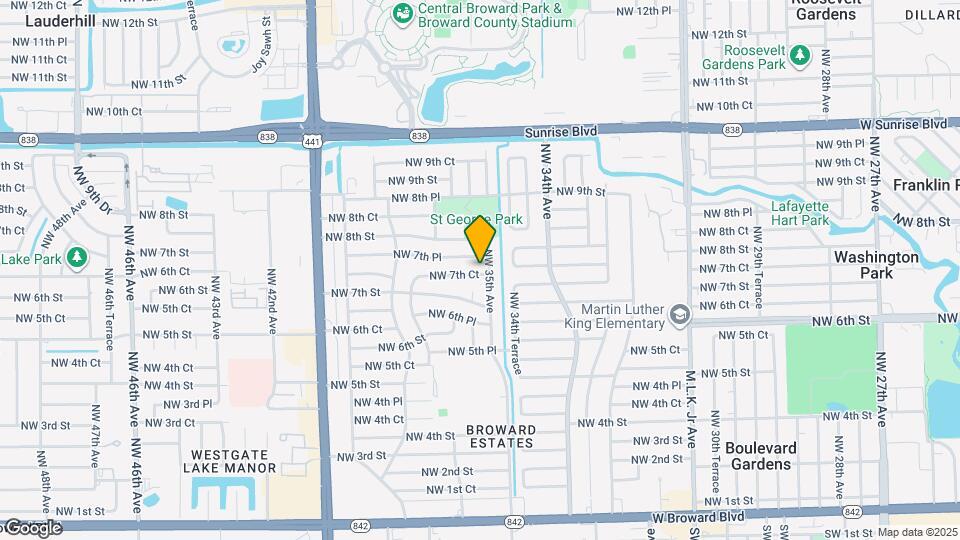 3511 NW 7th Ct Map and Location Details