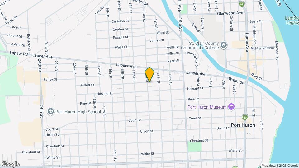 1234 Gillett St, Unit 1234 Gillett St. Port Huron - 2 Map and Location Details
