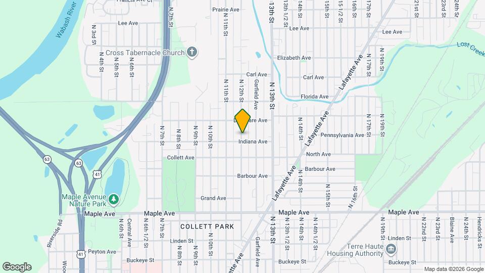 2509 N 12th St Map and Location Details