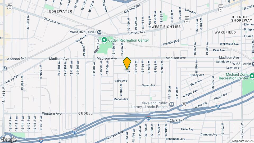 2056 W 95th St Map and Location Details