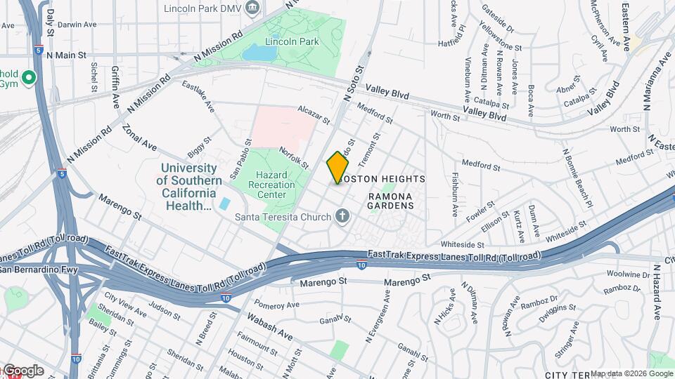 1432 1/2 Ricardo St Map and Location Details