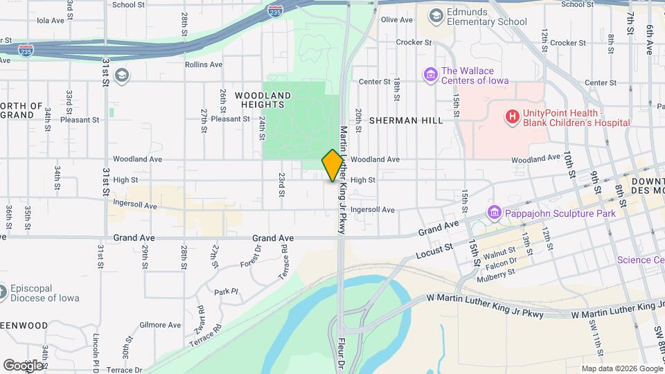 2102 High St Mapa y Detalles de la Ubicación