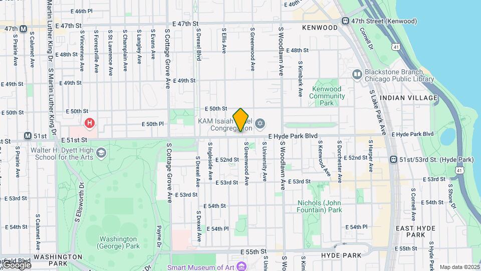1028 E Hyde Park Blvd Map and Location Details