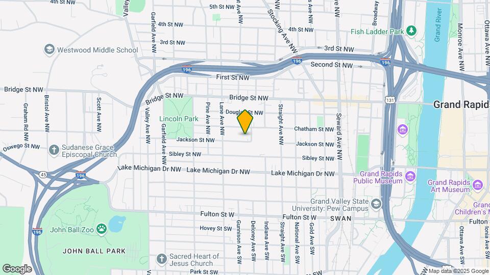 915 Jackson St NW Map and Location Details