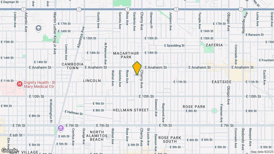 1116 Gardenia Ave Map and Location Details