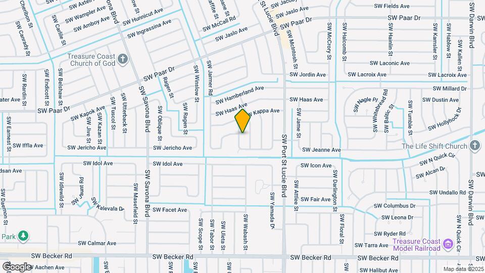 4261 SW Walker St Map and Location Details